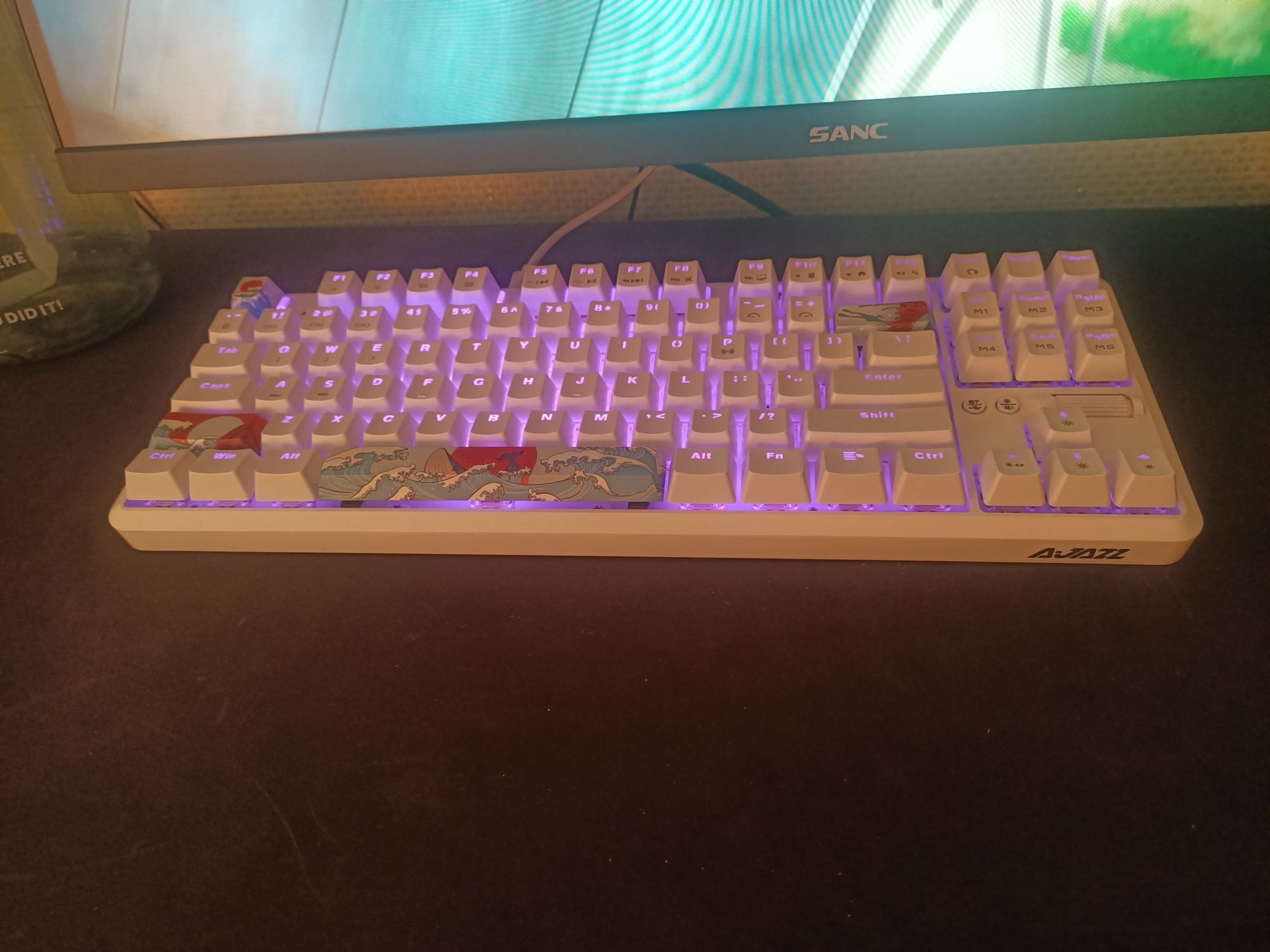 Клавиатура Ajazz K870t Red Switches белый
