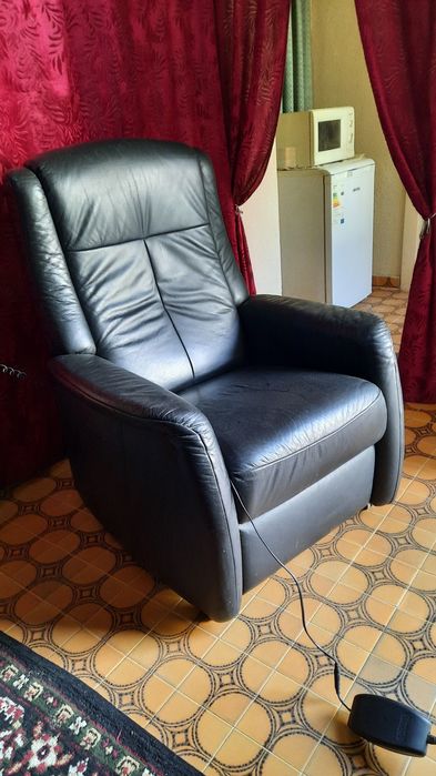 Fotoliu reglabil electric piele