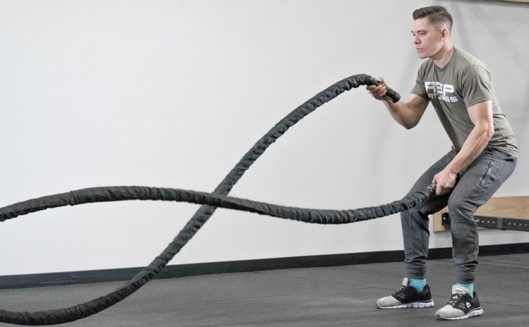 Бойно Въже, Battlе rope Ф38 , 9 метра Кросфит , Фитнес въже