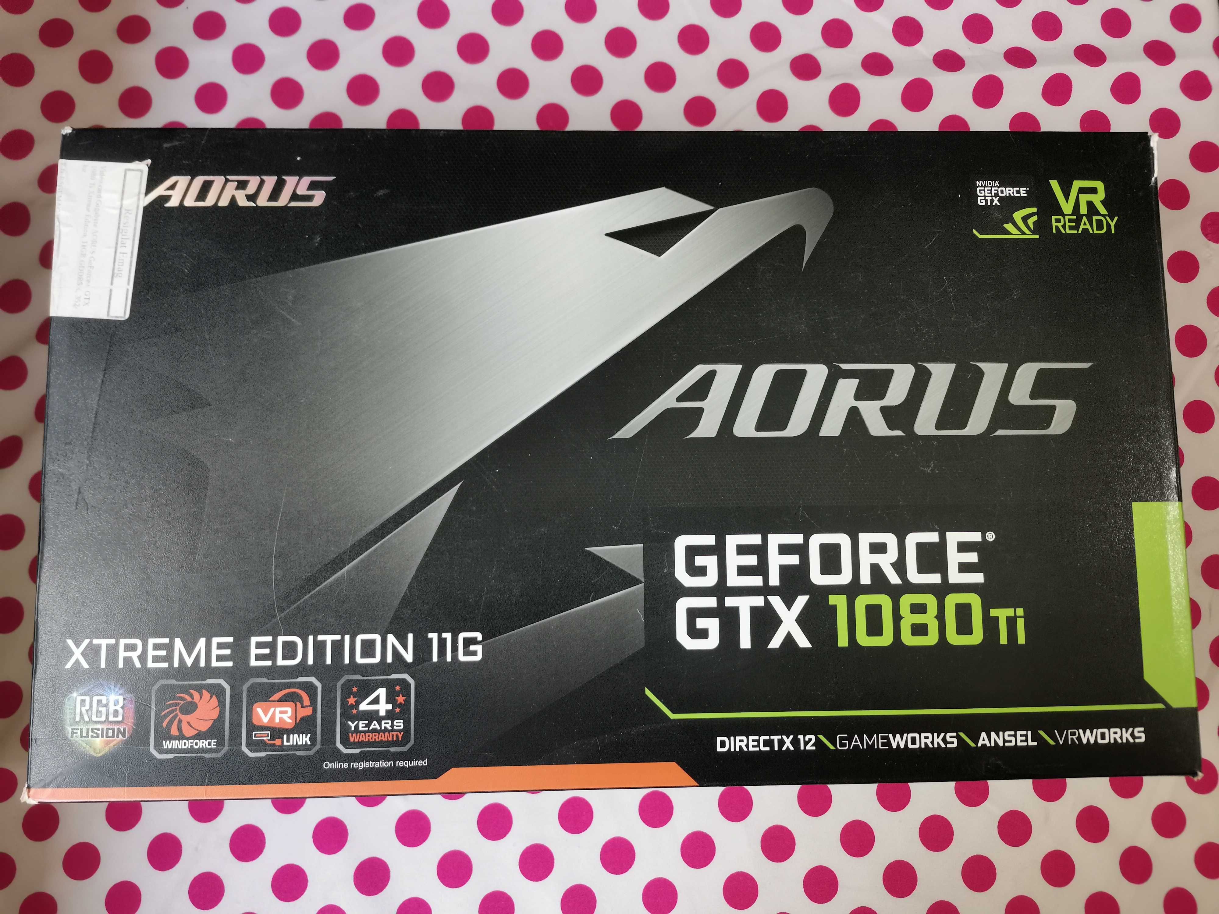 Placa video GIGABYTE AORUS GTX 1080 Ti XTREME Edition 11GB DDR5X 352-b