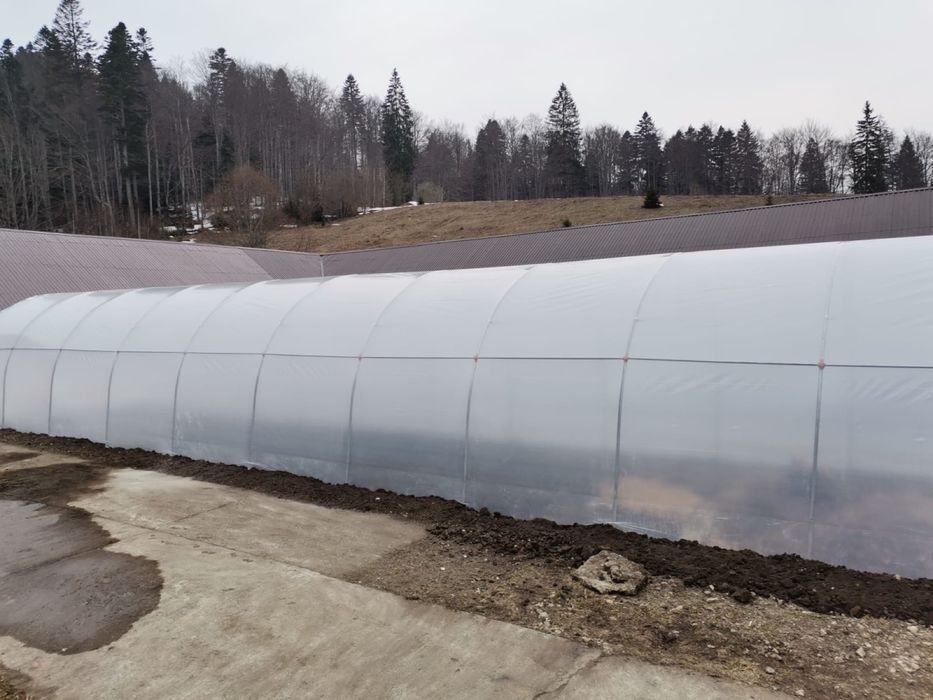 Solar/Sera legume gradina teava zincata galvanizata, folie 170 microni