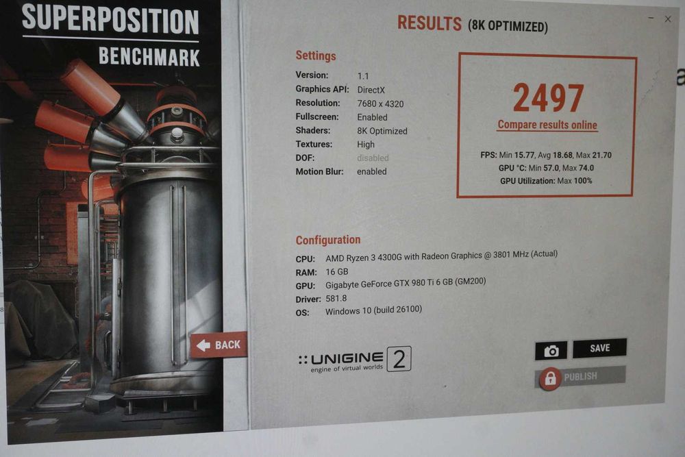 Видеокарта GPU GTX 980 Ti 6GB Gigabyte Windforce / Вкл.ДДС