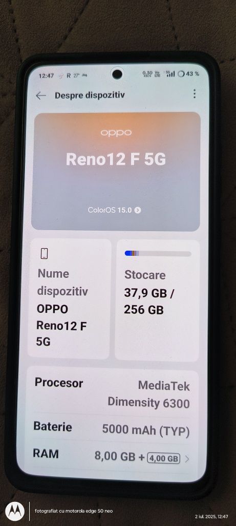 Oppo reno 12f ca nou