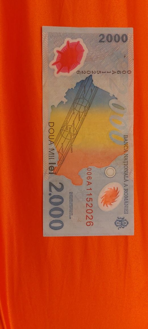 Bancnota 2000 lei, 1999,seria A