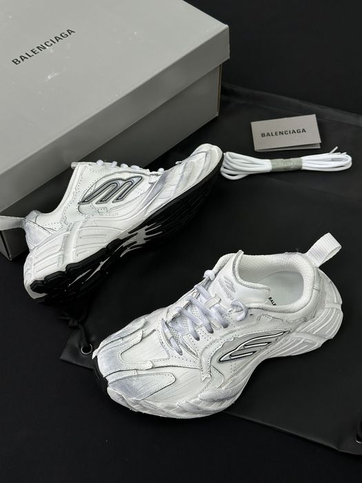 Adidasi Balenciaga Monday albi unisex, 35-45, tip Premium