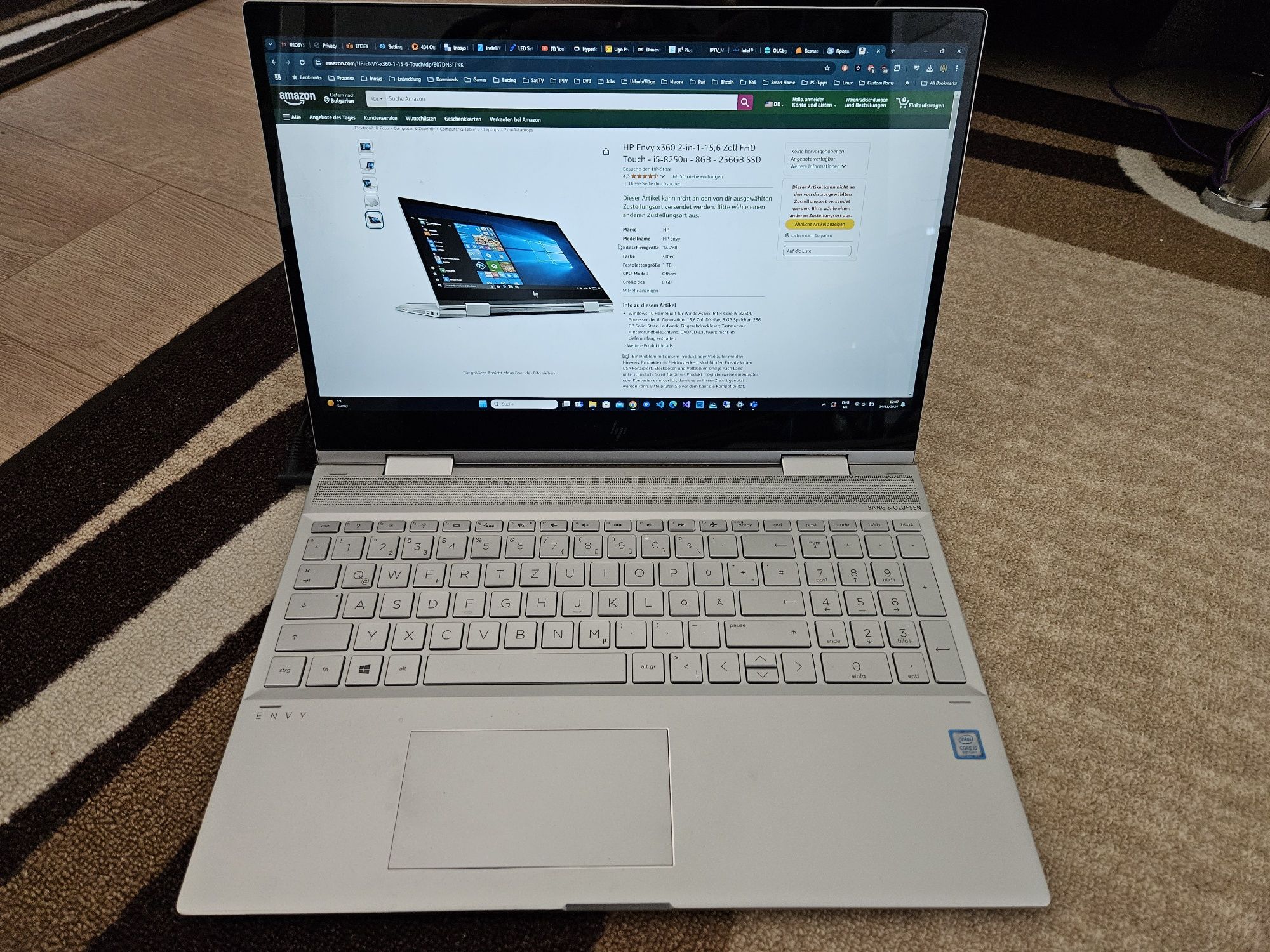 Hp Envy 360 i5 Convertible 2 в 1 таблет и лаптоп Windows 11
