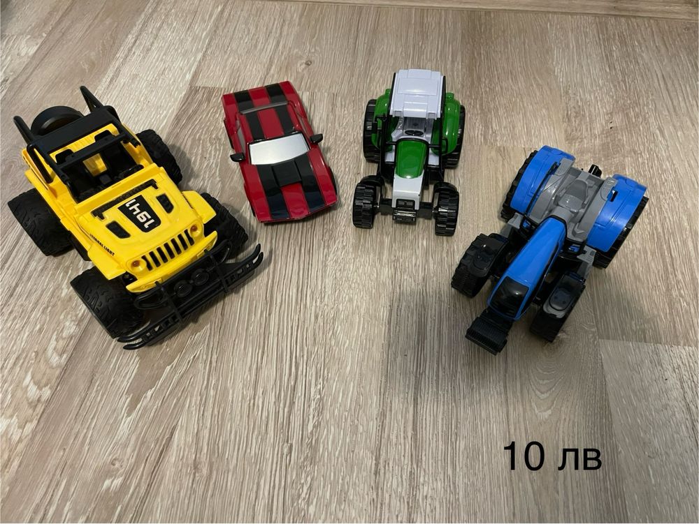 Използвани играчки колички, кубчета, трактор, ферма, пъзели