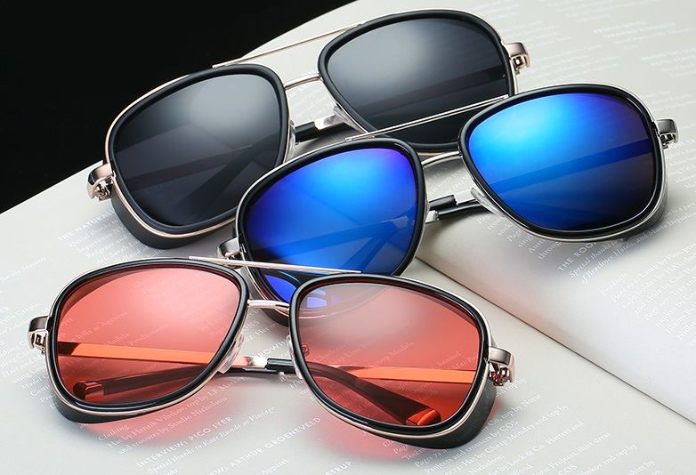 Ochelari de Soare - Tony Stark, Avengers, Iron Man - Plastic si Metal