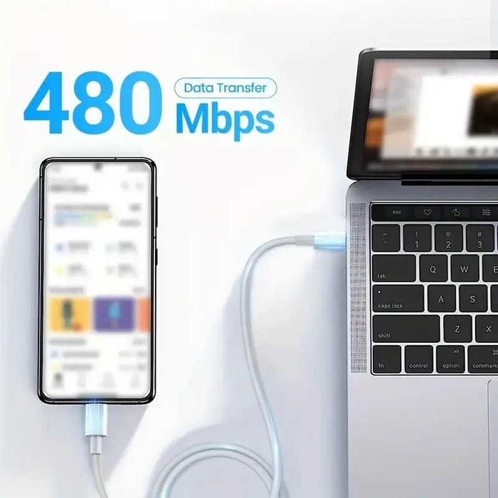 Кабели Тип USB USB-C в пакет от 5 броя/PC Бързо Зареждащ данни до 120w