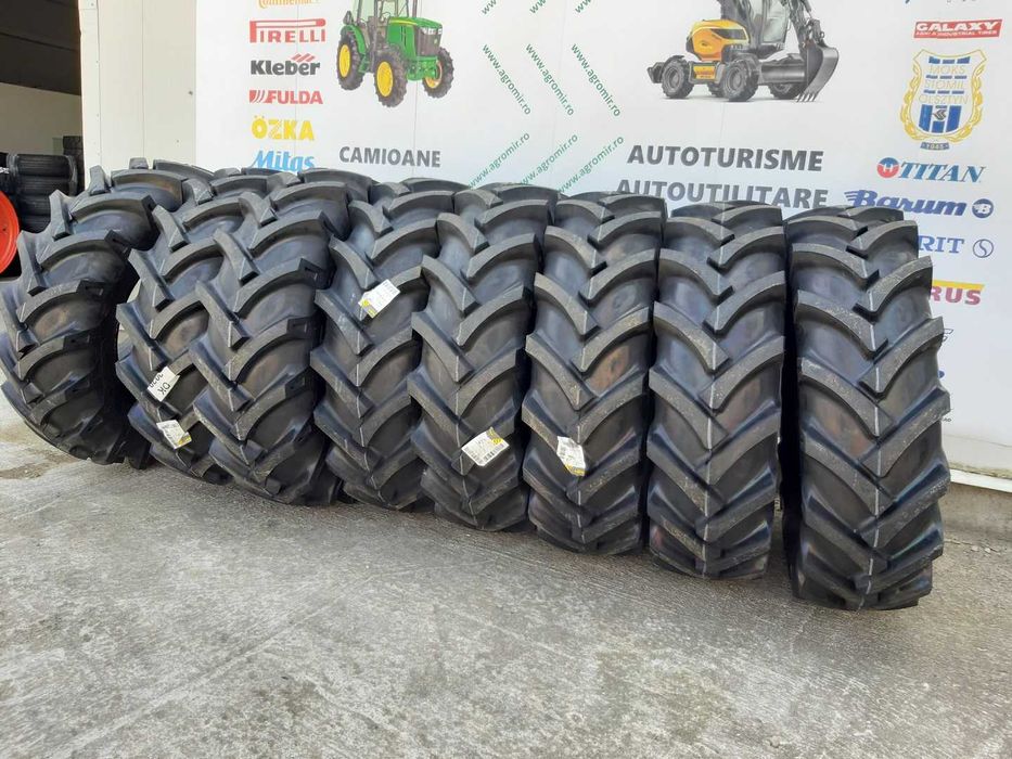 Anvelope noi marca OZKA 13.6-24 cu 8 pliuri pentru tractor fata