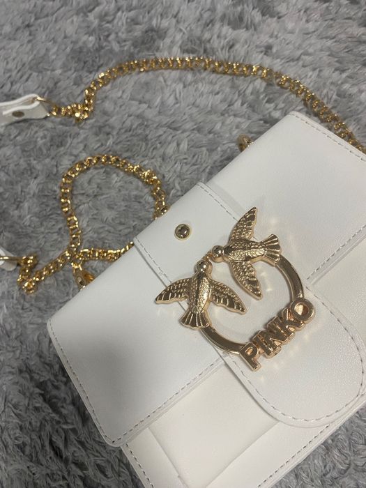 Бяла чанта pinko оригинална