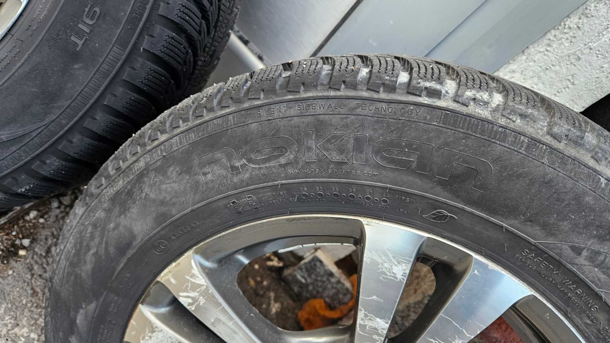 Зимни гуми с ал. джанти за AUDI WV SKODA 5x112  Nokian 195/65 R15