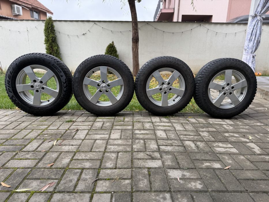 Jante + Cauciucuri iarna 215/65/16 5x112 ET 33 Volkswagen/Audi/Skoda