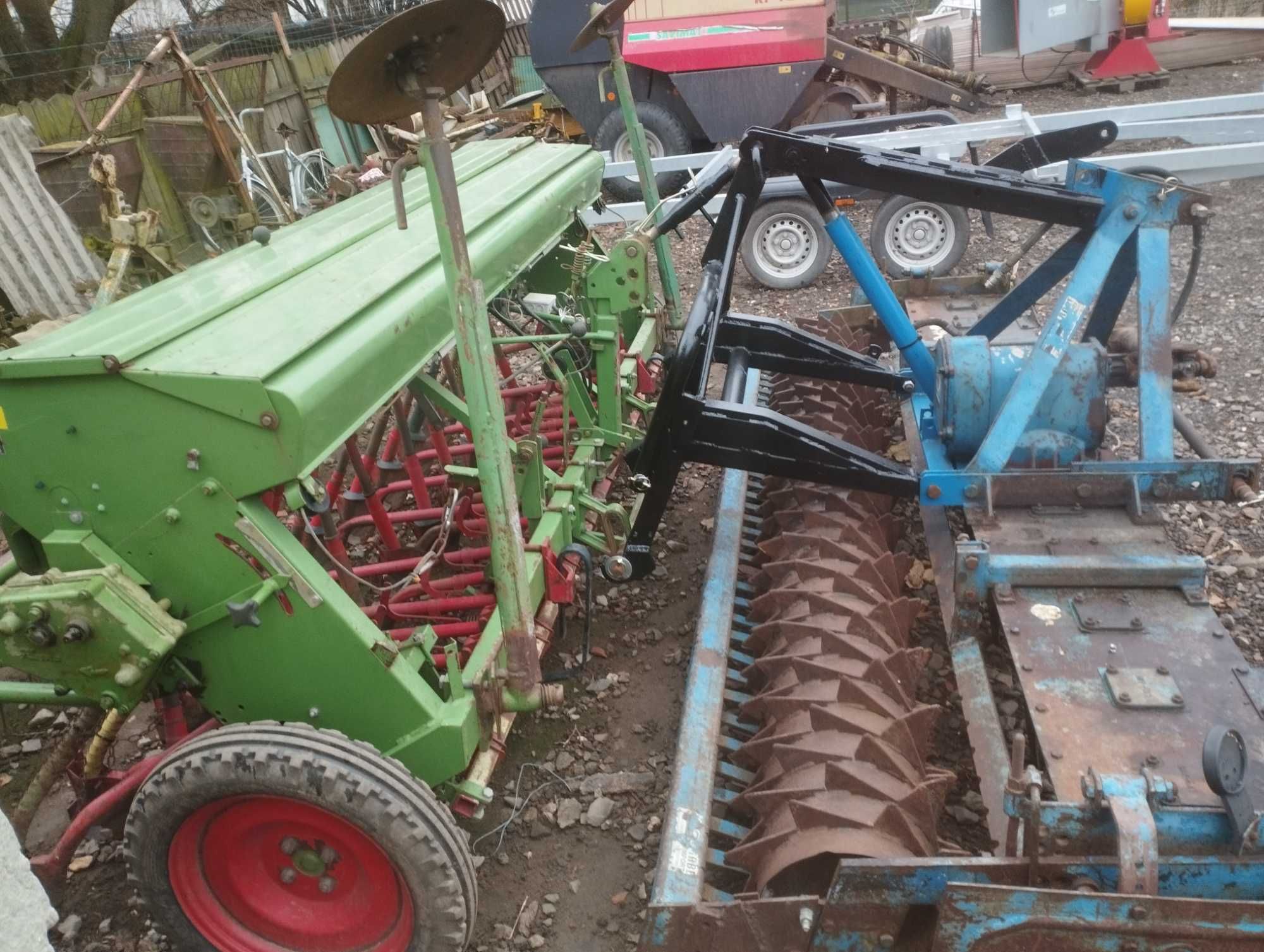 Grapă rotativă Rabewerk cu semănătoare Hassia de 3 m
