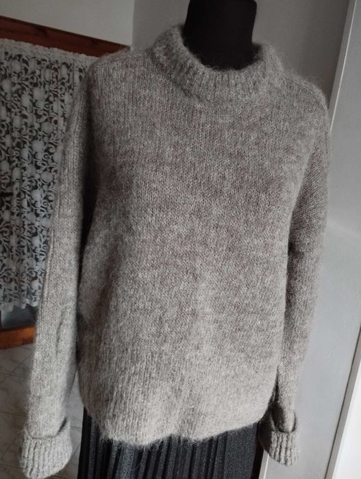 H&M алпака и вълна дамски сив пуловер