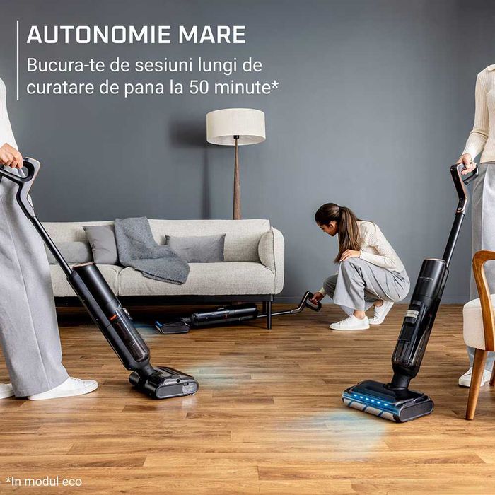 Aspirator vertical fara fir cu spalare Rowenta X-Clean 7