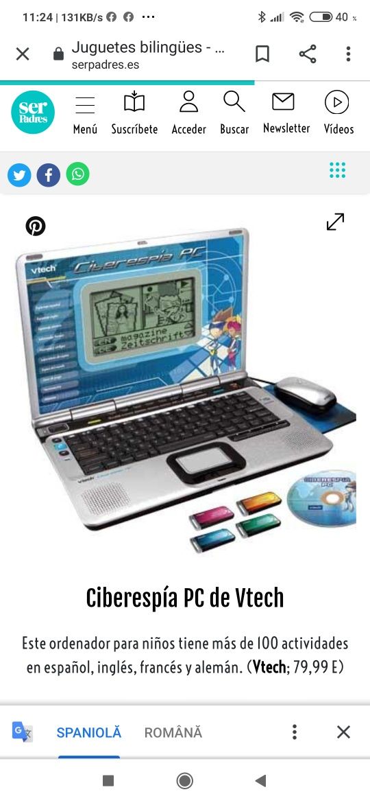 VTECH ciberespia pc