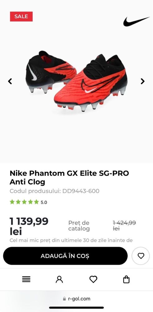 Adidasi fotbal Nike Phantom GX Elite Sg-pro anti Clog