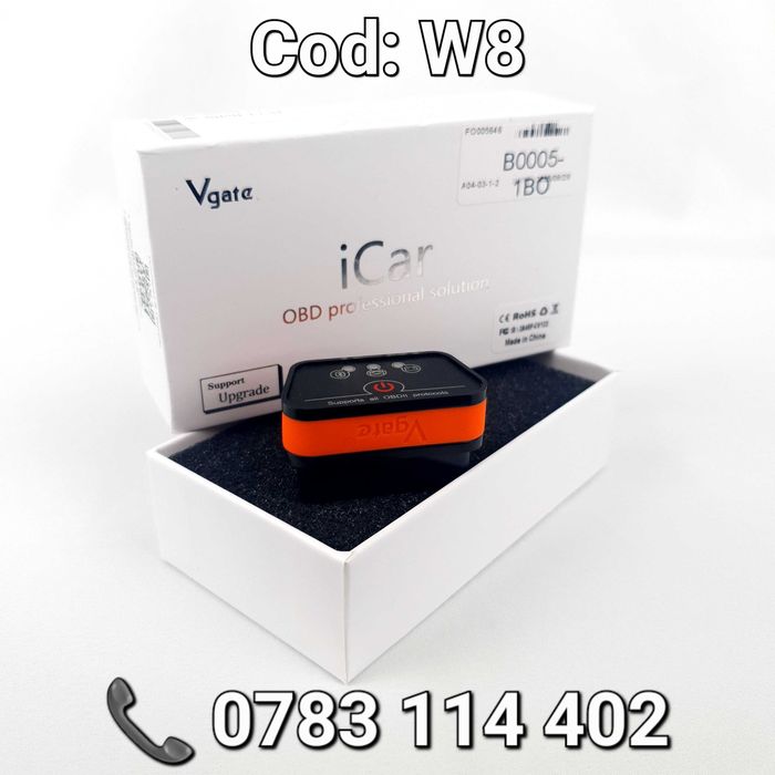 Tester-Diagnoza Auto Vgate iCar2 PRO-Bluetooth-ELM327-OBD2-V2.2-NOU-W8