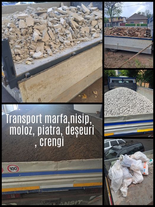 Transport Moloz, Piatra, Marfă, Mobila, Debarasări, Crengi