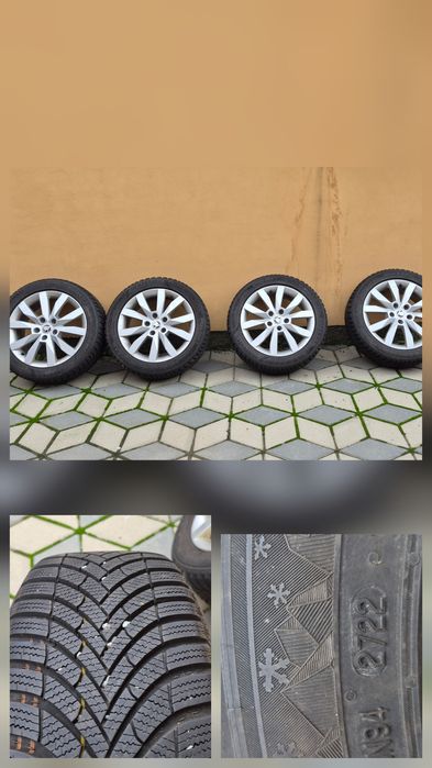 Jante cu cauciucuri iarna 15 16 17 vw audi skoda seat