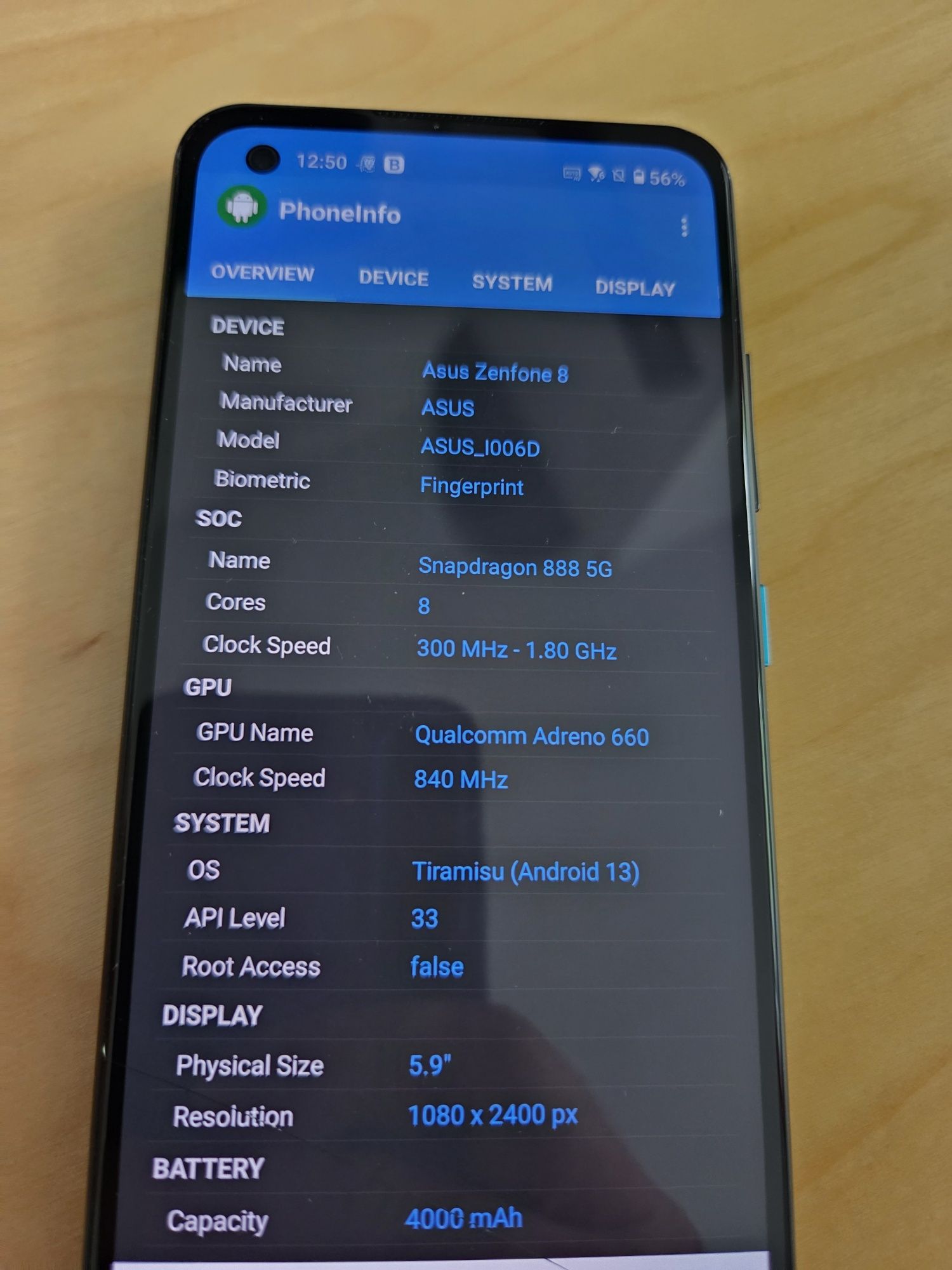 Vand Asus Zenfone 8 8/256gb 5.9"
