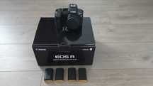 Canon EOS R cu adaptor EF si 5 acumulatori originali LP-E6N