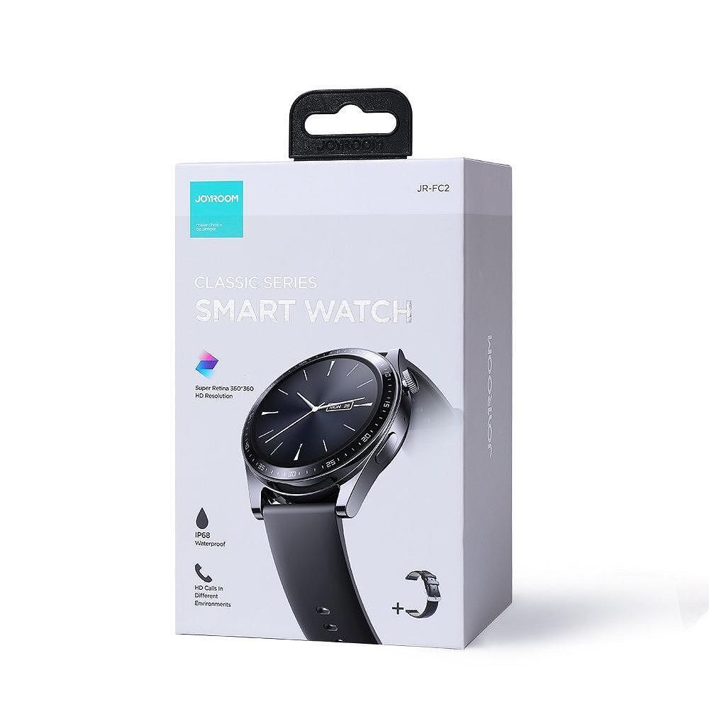 Смарт часовник joyroom fc2 classic series ip68 black (jr-fc2)