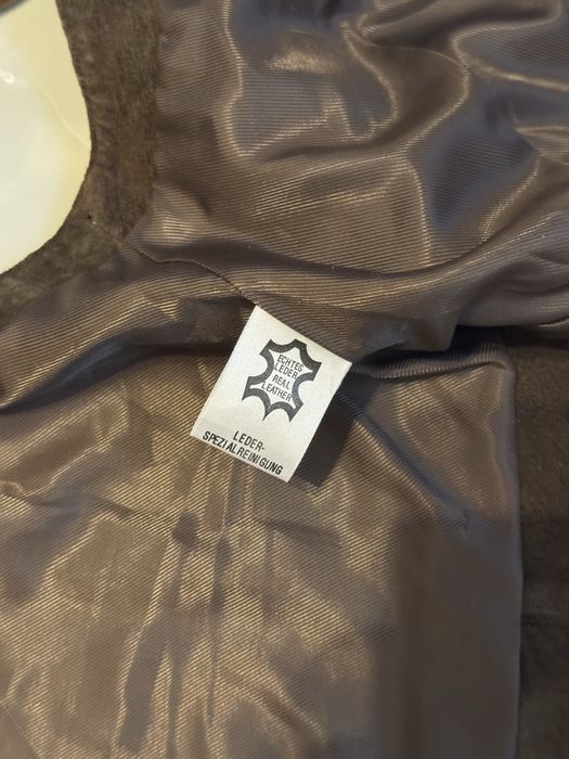 Vestă tradițională bavareză din piele întoarsă - Oktoberfest