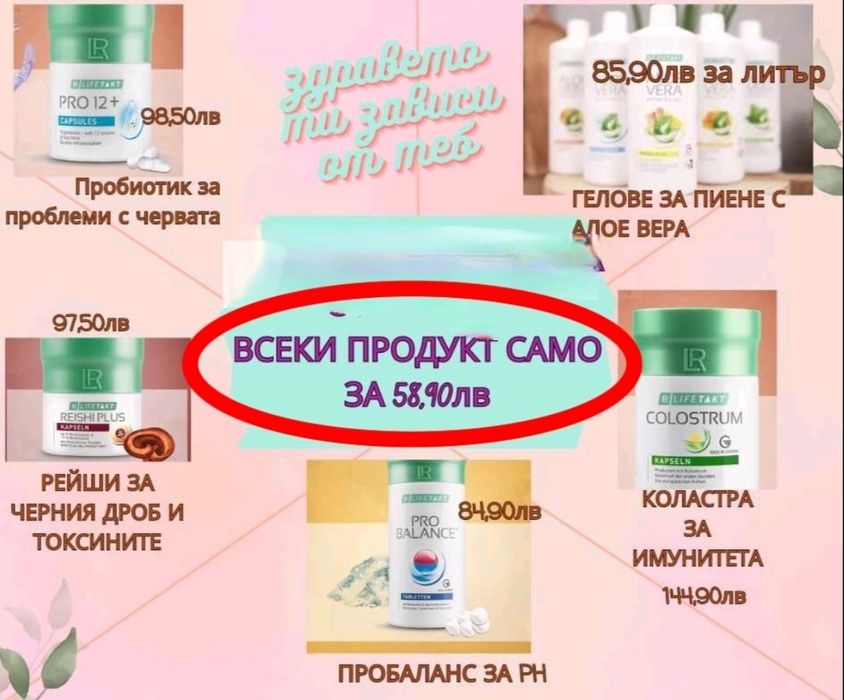 Промоция на продукти на  LR