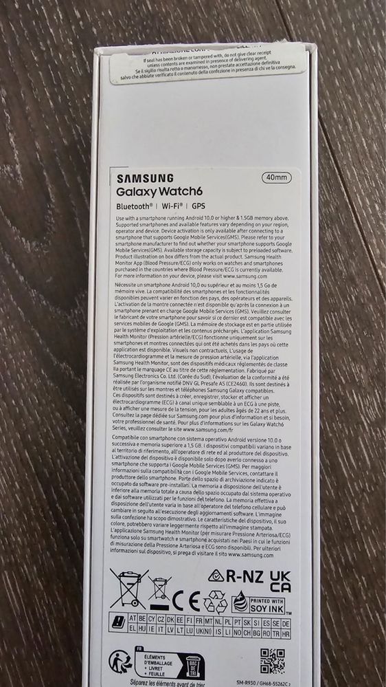 Galaxy watch 6 clasic 40 mm