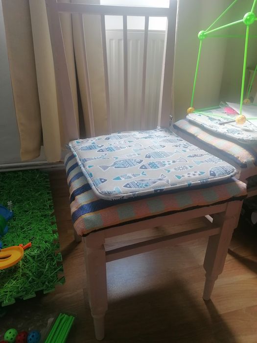 Scaun lemn masiv restaurat integral
