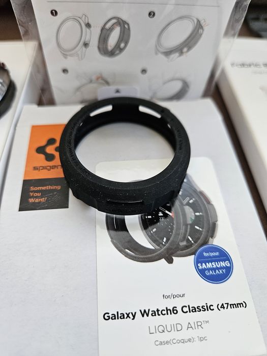 Samsung Galaxy Watch 6 Classic 47мм LTE много аксесоари, Spigen каишка