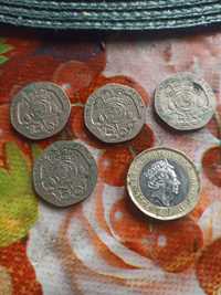 Am 5 monede cu prințesă Elizabeth II
