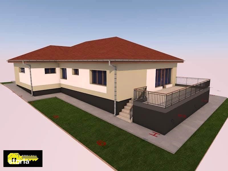 Teren 900 mp, proiect autorizat, fundatie solida finalizata, panorama