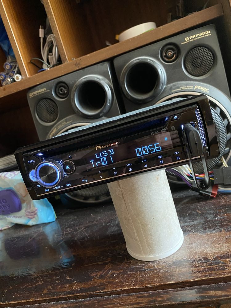 PIONEER DEH-S720DAB - ВИСОК КЛАС- USB Bluetooth CD Радио плеър сд кола