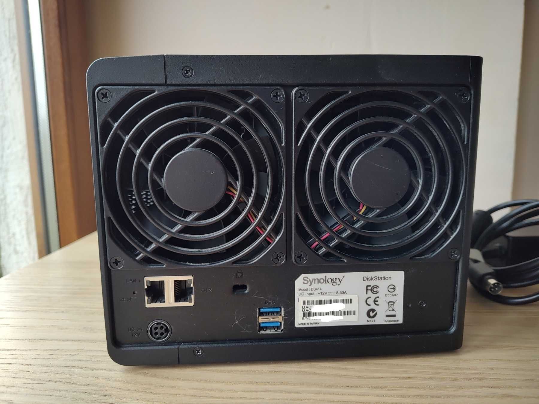 NAS Synology DiskStation DS414, 4bay, 1GB ram, 2x Lan1000, 2x USB3