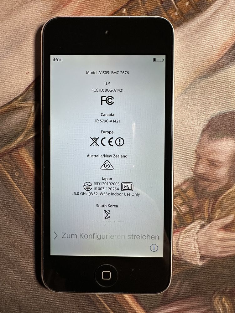 iPod touch 5 генерация icloud