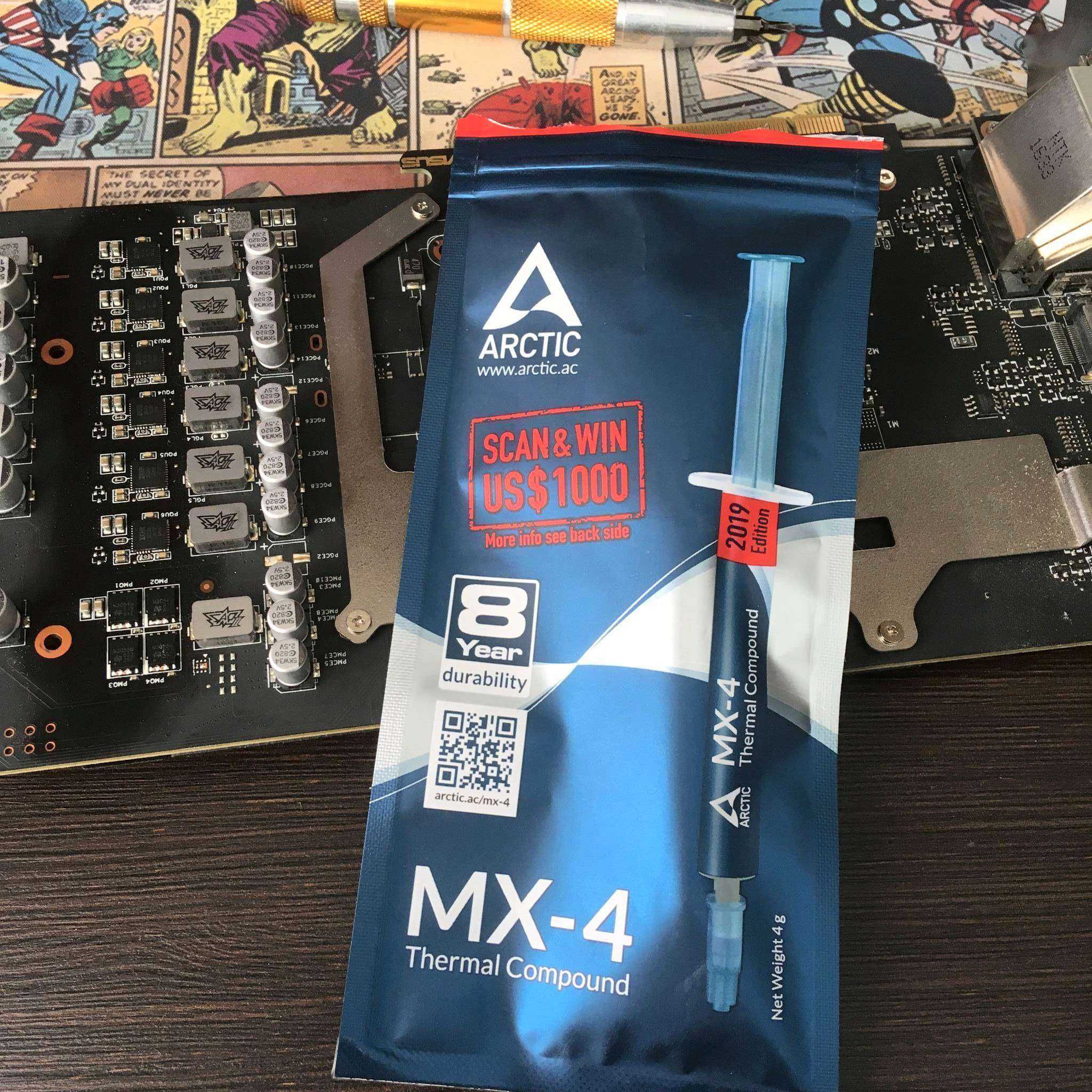 Скидка !Термо-паста ARCTIC-MX4 4 грамма.Для CPU/GPU/ноутбука