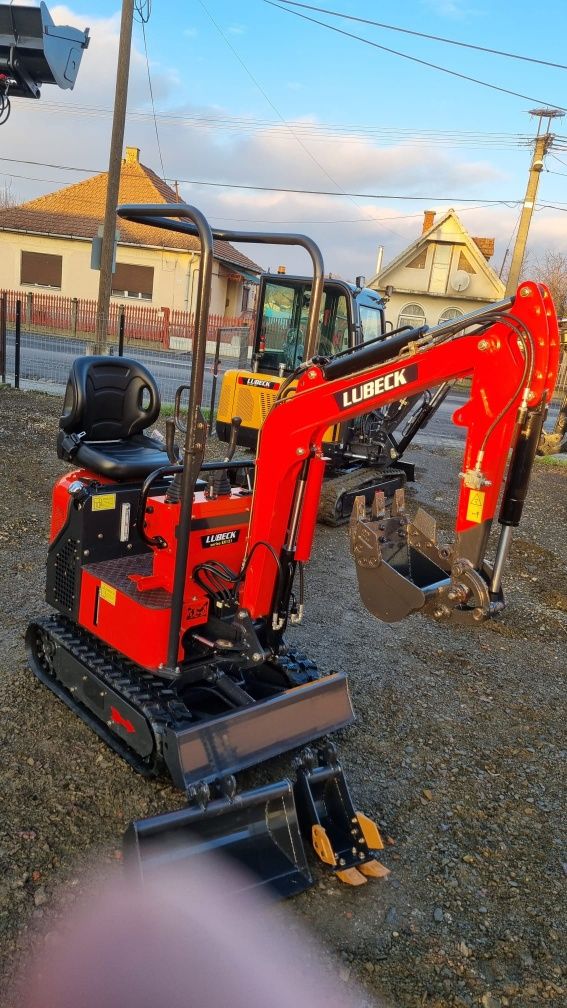 Miniexcavator Lubeck Ex 121 Nou Garantie 2 ani