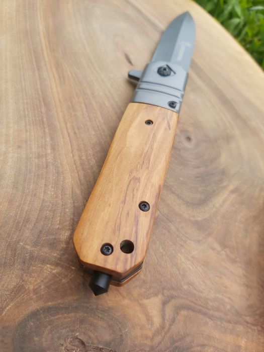 Сгъваем джобен нож Browning с дървена дръжка DA343