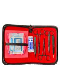 Kit pentru practicarea suturilor chirurgicale dentare, instr negre