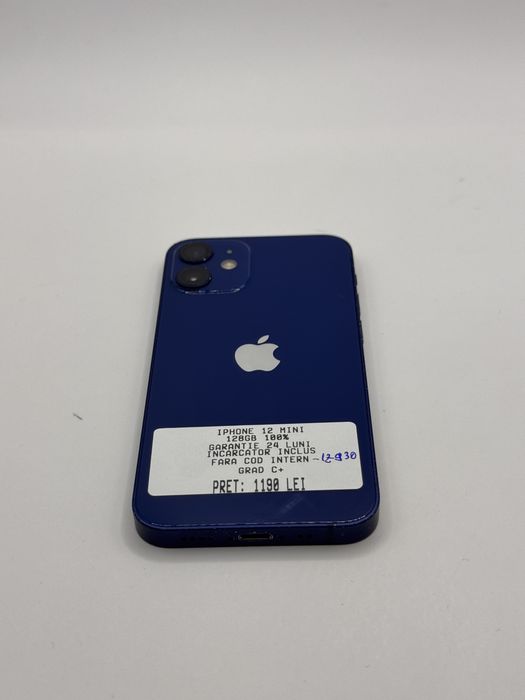 Iphone 12 Mini 128GB 100% Grad C+ Garantie 24 luni - zonemag.ro
