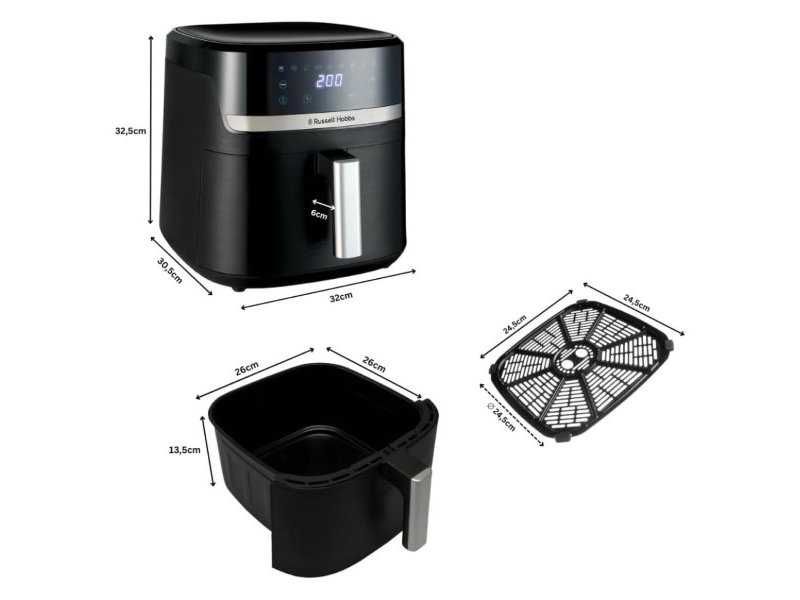 Еър Фрайър с 9 Програми Russell Hobbs SatisFry 27632-56 – 8.3L, 1800 W