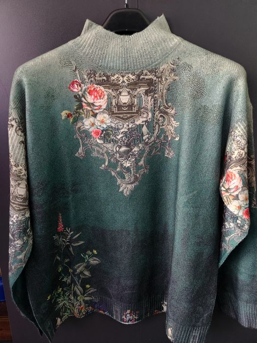 Дамски половер зелен