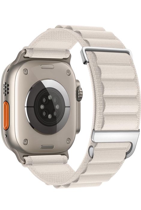 Curea Husa Nylon Double Metal Double Compatibila Ceas Apple Watch