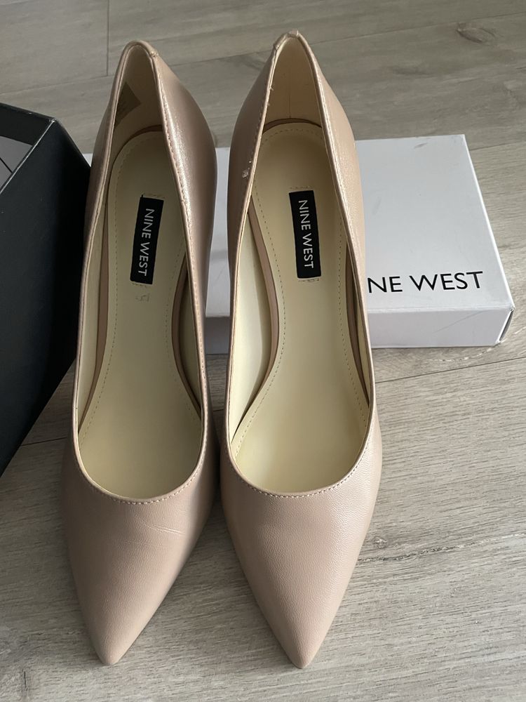 Pantofi Nine West, beige, 38, piele