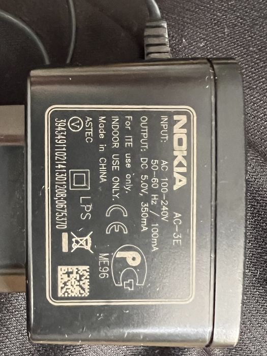 Incarcator Nokia Original AC-3E Mufa Subtire DC 5.0V 350mA