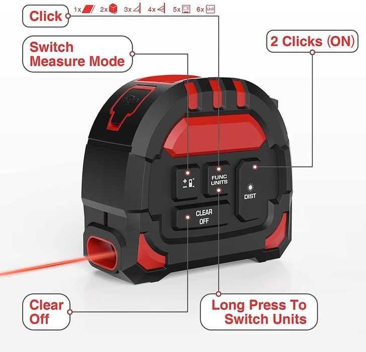 Ruleta digitala cu laser - lasermetru