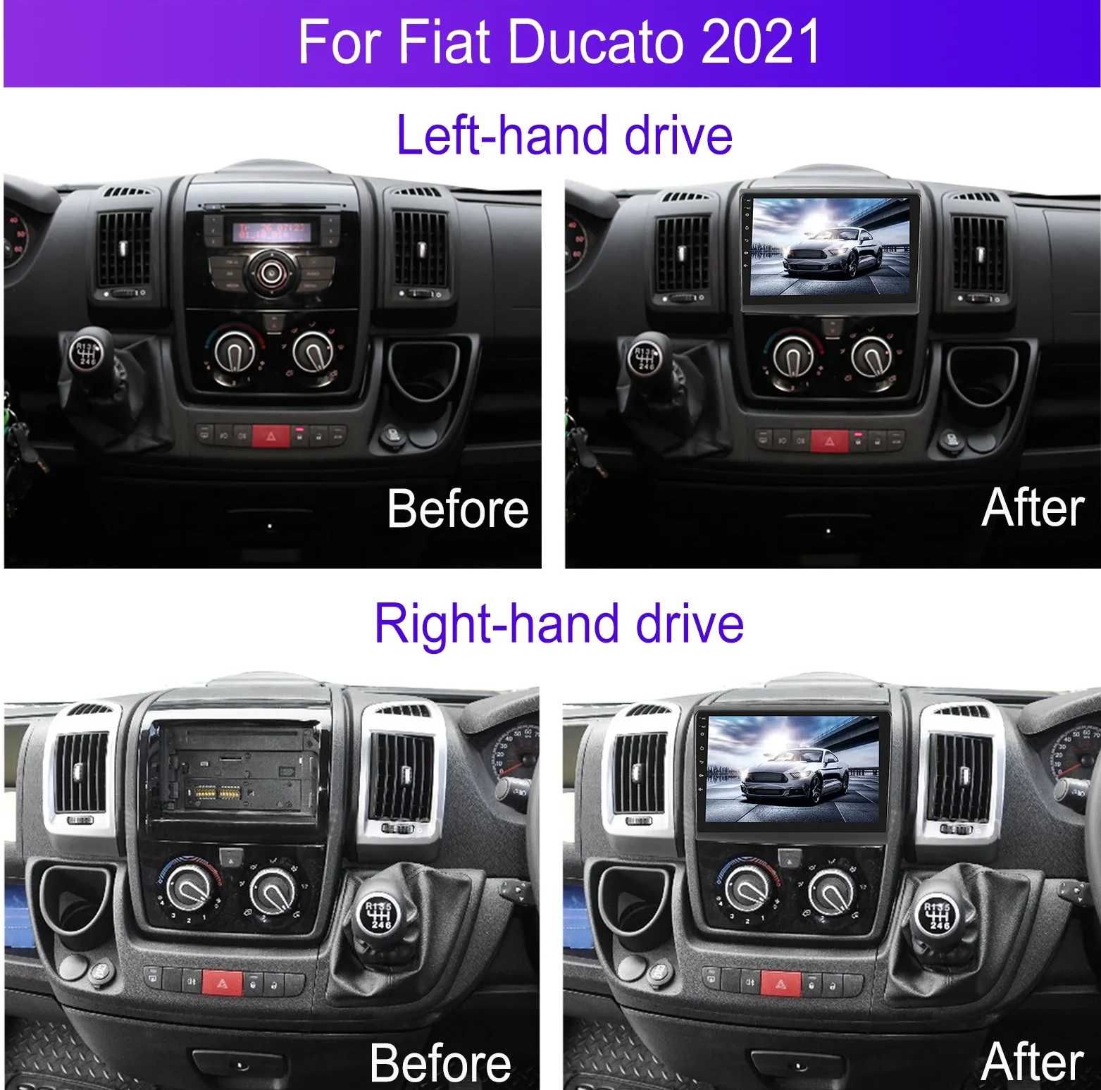Мултимедия за Fiat Ducato навигация Android плеър 2DIN бус Ducato 2003
